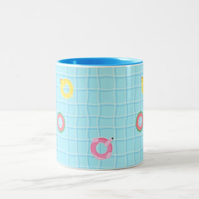 Tasse 2 Couleurs Piscine et tube (Centre)