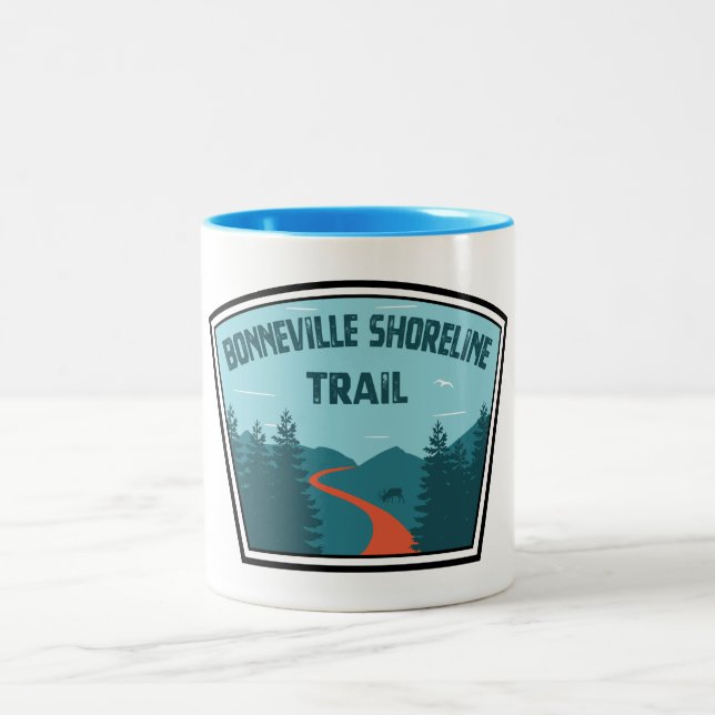 Tasse 2 Couleurs Piste du rivage de Bonneville (Centre)