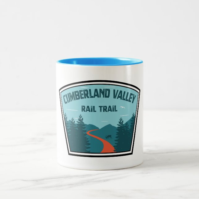 Tasse 2 Couleurs Piste ferroviaire de Cumberland Valley (Centre)