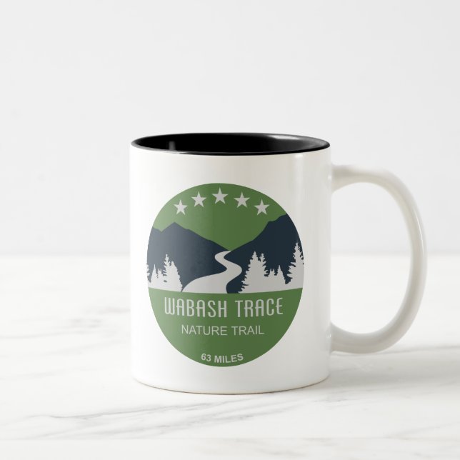 Tasse 2 Couleurs Piste naturelle de Wabash Trace (Droit)
