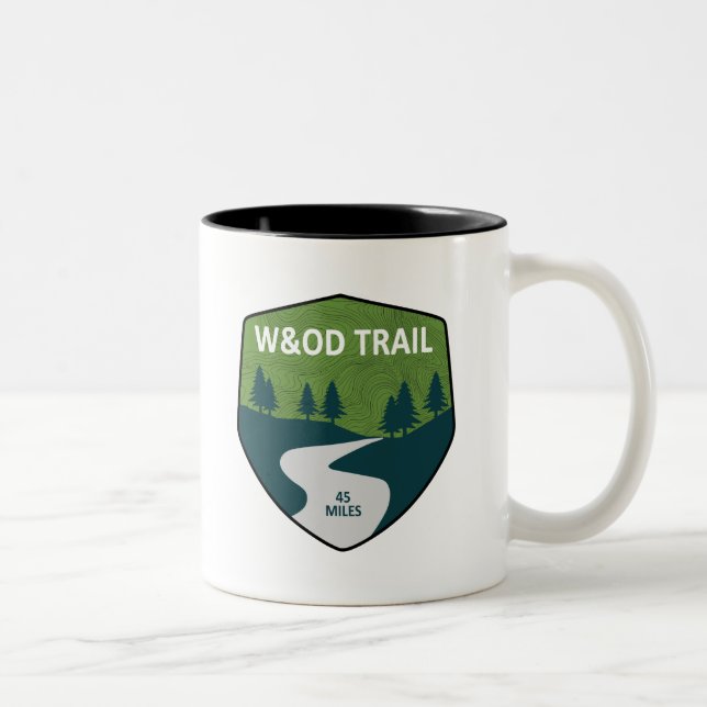 Tasse 2 Couleurs Piste W&OD (Droit)