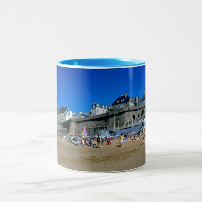 Tasse 2 Couleurs Plage à St Malo, France (Centre)