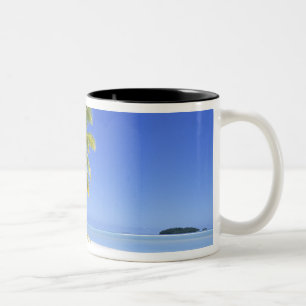 Tasse 2 Couleurs Plage bordée de palmiers Îles Cook 3