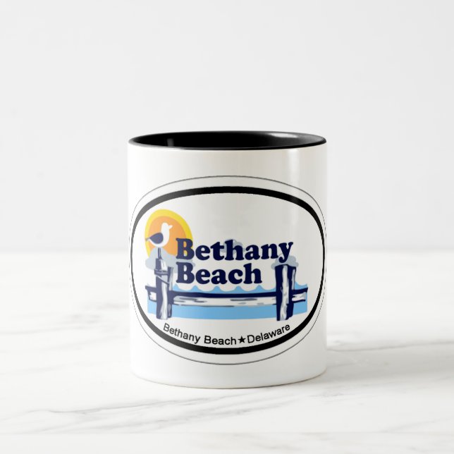 Tasse 2 Couleurs Plage de Bethany (Centre)