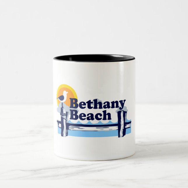 Tasse 2 Couleurs Plage de Bethany (Centre)