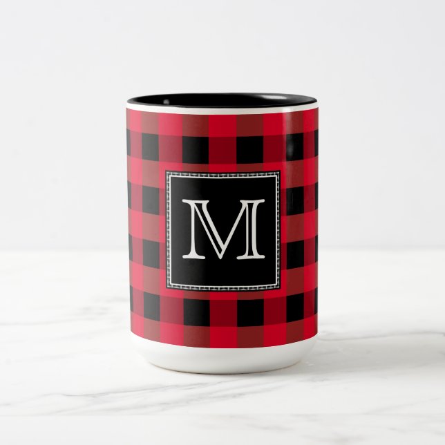 Tasse 2 Couleurs Plaid de Buffalo (Centre)