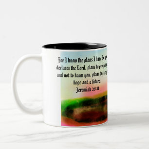 Tasse 2 Couleurs plan de Jésus