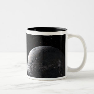 Tasse 2 Couleurs Planète glaciale/rocheuse satellisant une faible