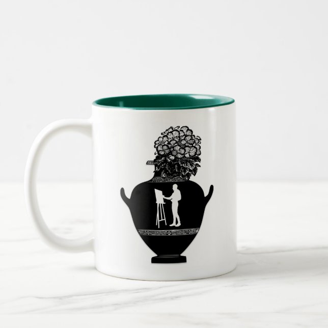 Tasse 2 Couleurs Planteur peintre grec (Gauche)