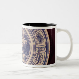 Tasse 2 Couleurs Plat bleu, dérivant d'une défunte exportation de
