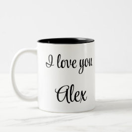 Tasse 2 Couleurs Playing soccer graphic black