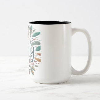 Tasse 2 Couleurs Plumes familiales