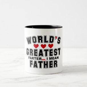 Tasse 2 Couleurs plus grand plus loin du monde je veux dire père 20