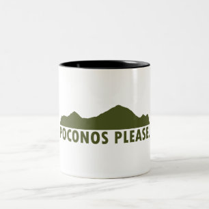 Tasse 2 Couleurs Poconos s'il vous plaît