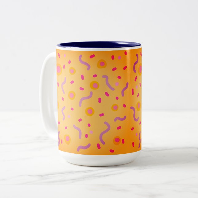 Tasse 2 Couleurs Points et lignes  (Devant gauche)