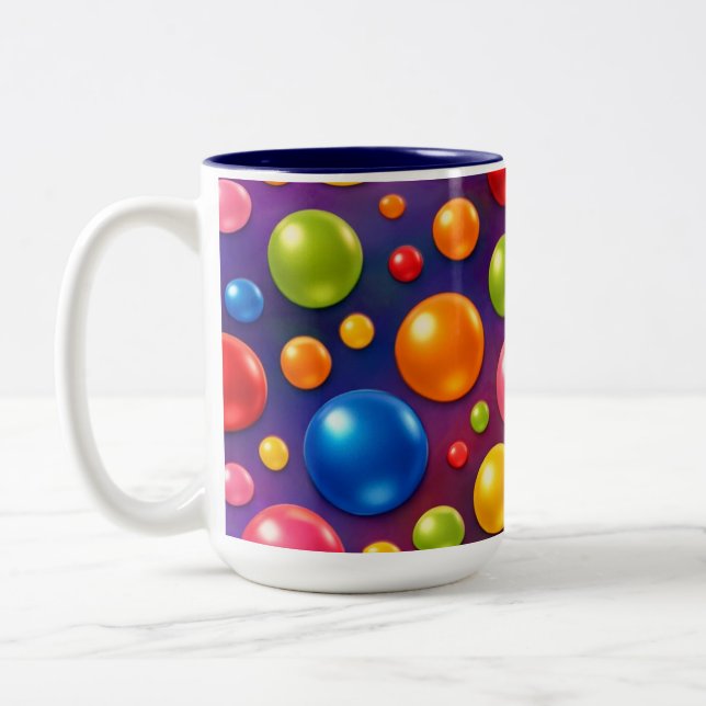 Tasse 2 Couleurs points groovy (Gauche)