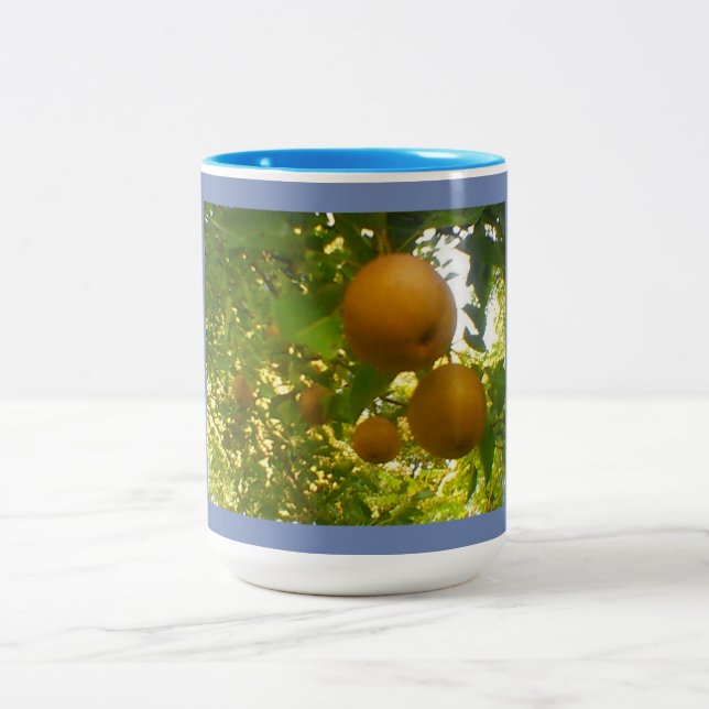 Tasse 2 Couleurs Poires florissantes (Centre)