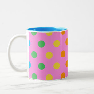 Tasse 2 Couleurs pois arc-en-ciel