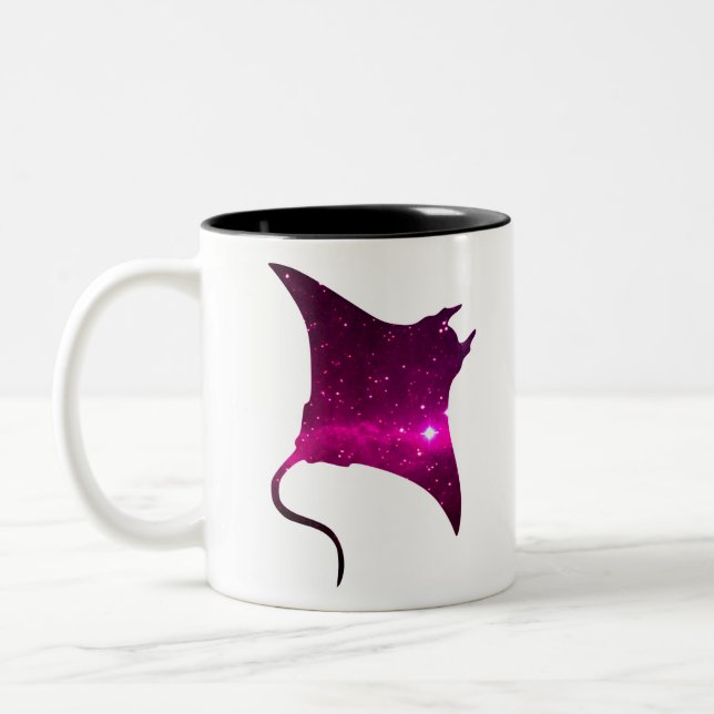 Tasse 2 Couleurs Poisson électrique rose manta (Gauche)