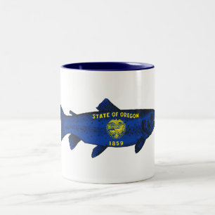Tasse 2 Couleurs Poisson truite de l'Oregon