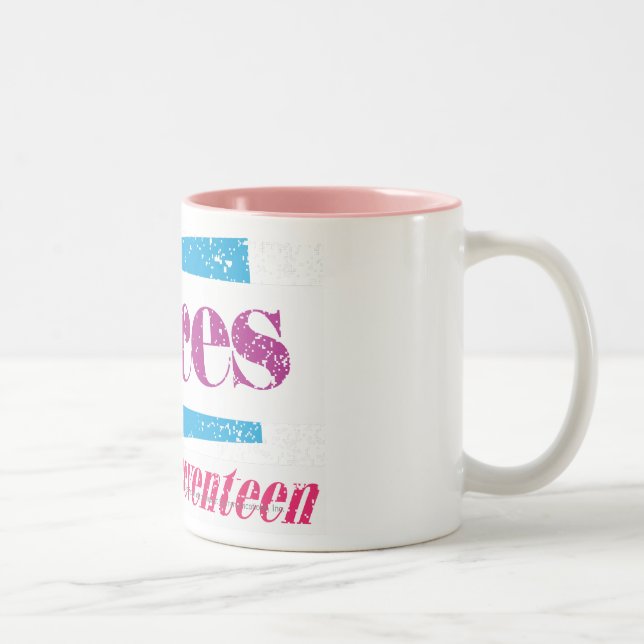 Tasse 2 Couleurs Poissons pourpres (Droit)