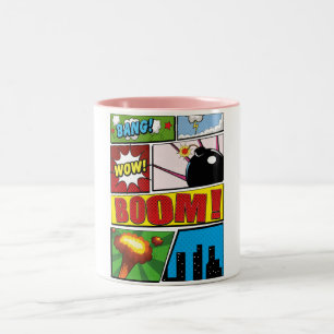 Tasse 2 Couleurs Polices de bande dessinée !