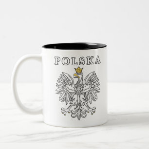 Tasse 2 Couleurs Polska avec Eagle polonais