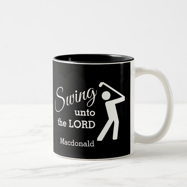 Tasse 2 Couleurs PONSE AMUSANTE À L'ÉTERNEL Golf Personnalisable (Droit)
