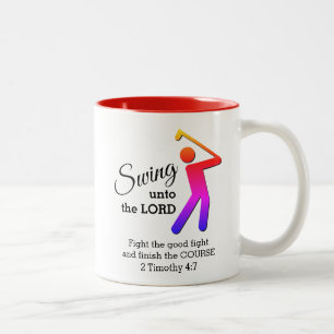 Tasse 2 Couleurs PONSE AMUSANTE À L'ÉTERNEL Golf Personnalisable