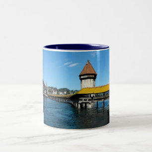 Tasse 2 Couleurs Pont de chapelle, luzerne, Suisse