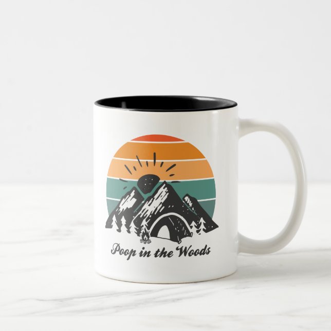 Tasse 2 Couleurs Poop Dans Les Bois (Droit)