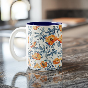 Tasse 2 Couleurs Poppies de Californie