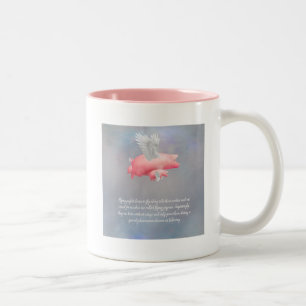 Tasse 2 Couleurs Porcelets volants
