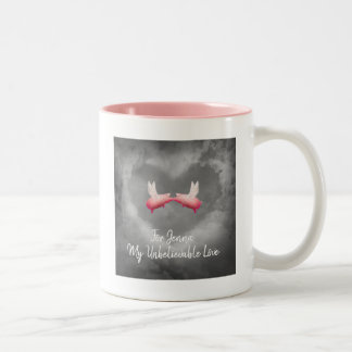 Tasse 2 Couleurs Porcs de vol dans Amour-Personnalisé