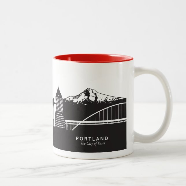 Tasse 2 Couleurs Portland Souvenir Musique (Droit)