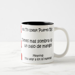 Tasse 2 Couleurs Porto Rico : comment parler