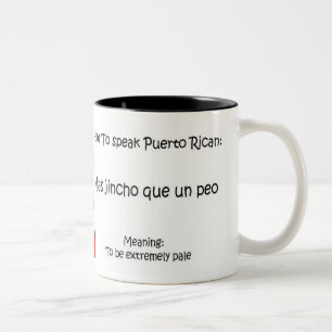Tasse 2 Couleurs Porto Rico : comment parler