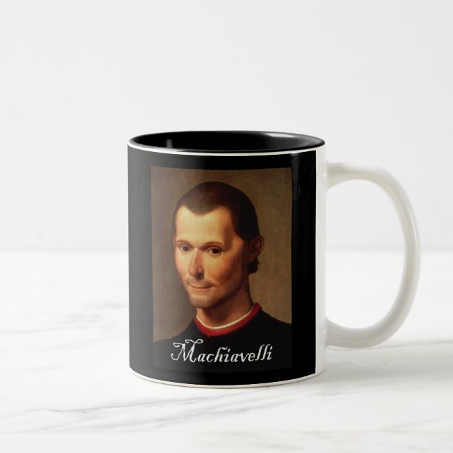 Tasse 2 Couleurs Portrait de Machiavel 1 (Droit)