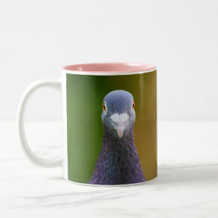 Tasse 2 Couleurs Portrait D'Un Pigeon