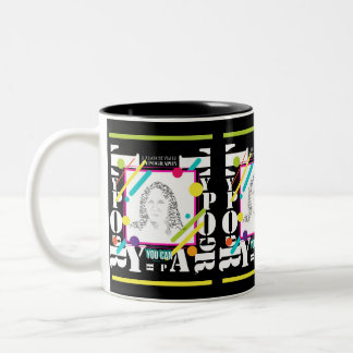 Tasse 2 Couleurs Portrait personnel des lettres