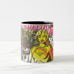 Tasse 2 Couleurs Pose de Supergirl le lux