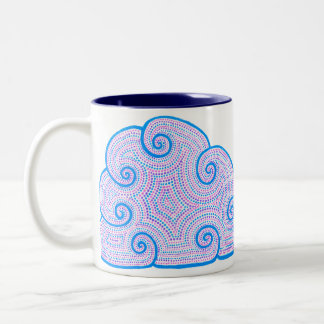 Tasse 2 Couleurs Possesseur De Stylo À Crayon À Motif Nuages Dotty