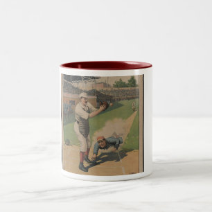 Tasse 2 Couleurs Poster de baseball
