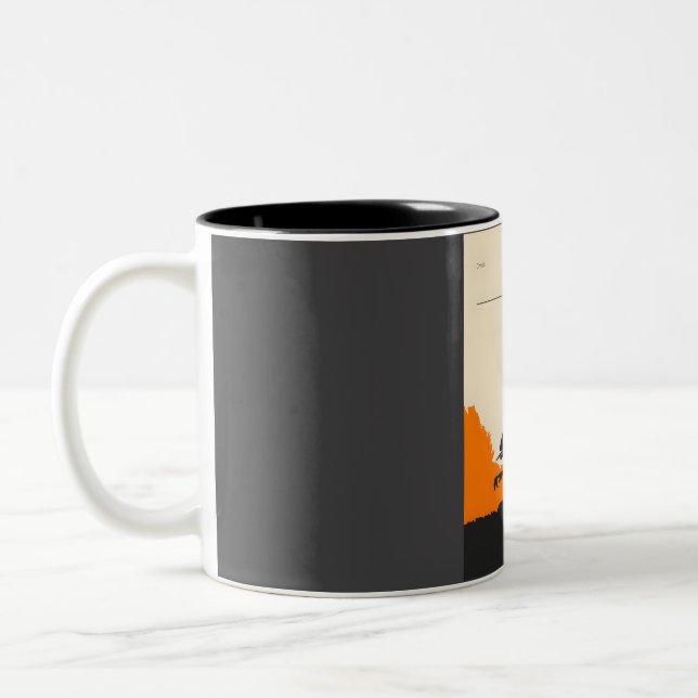 Tasse 2 Couleurs Poster de cryptozoologie de chupacabra (Gauche)