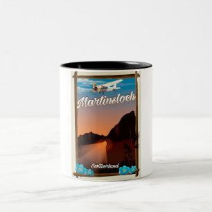 Tasse 2 Couleurs poster de voyage Martinsloch Suisse