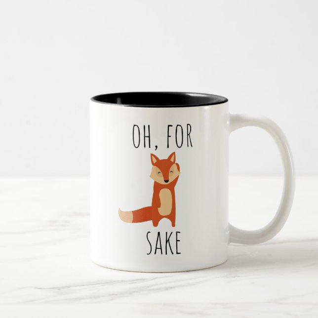 Tasse 2 Couleurs Pour le saké renard (Droit)