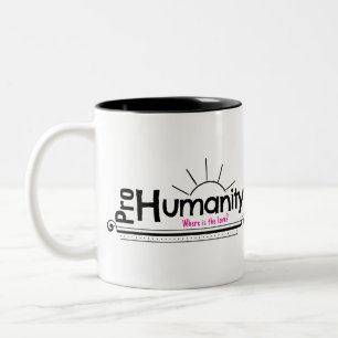 Tasse 2 Couleurs Pour l'humanité AMOUR