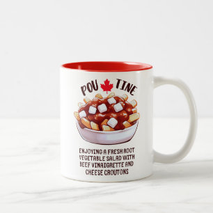Tasse 2 Couleurs Poutine Salade végétale canadienne aux racines