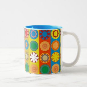 Tasse 2 Couleurs Pouvoir des fleurs en rangées