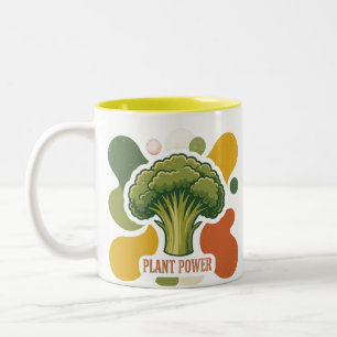 Tasse 2 Couleurs Pouvoir des plantes brocolli